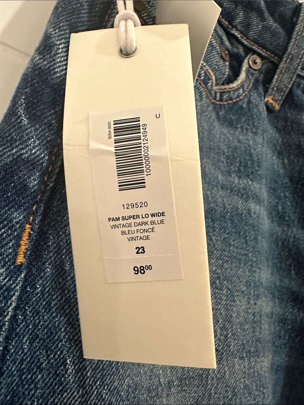 Denim Forum PAM super lo wide Women's jeans vintage dark blue - Picture 2 of 4